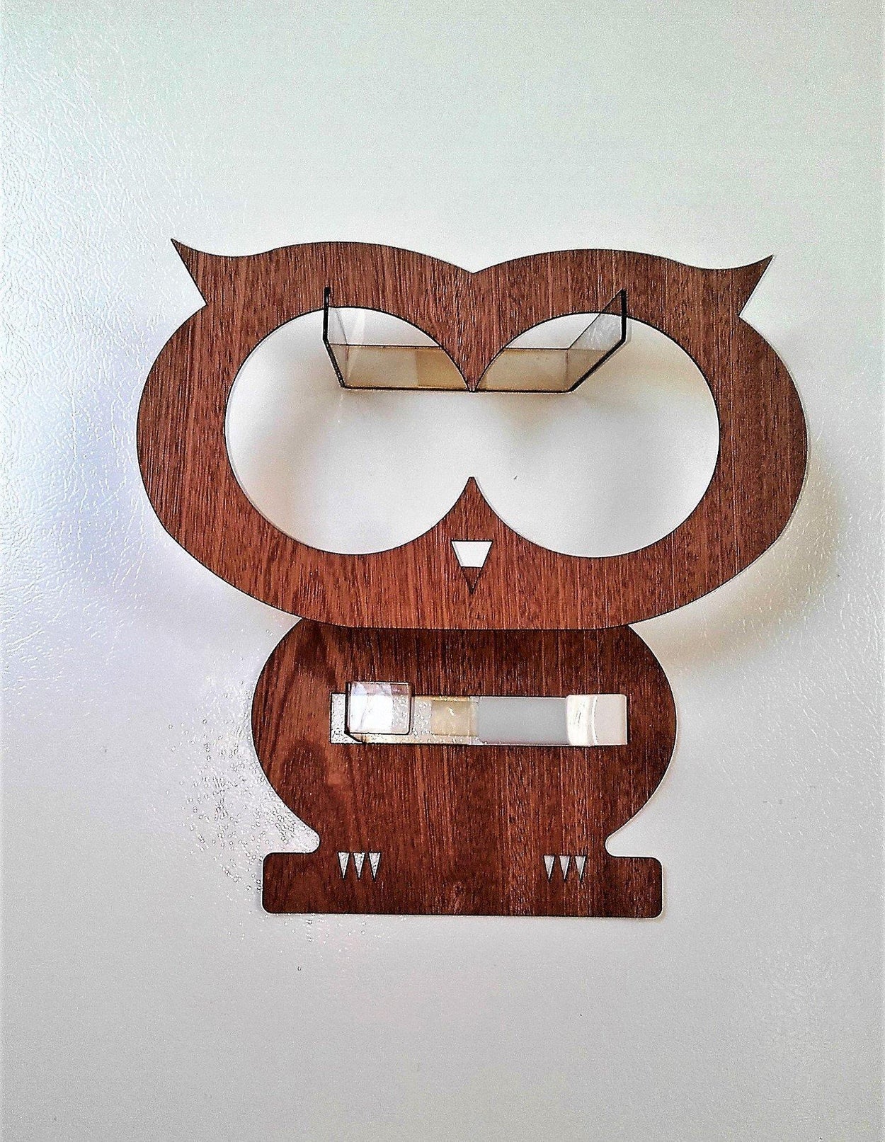 Funny toilet paper rolls holder. Owl - set for 3 toilet rolls - GLEZANT designer goods store.