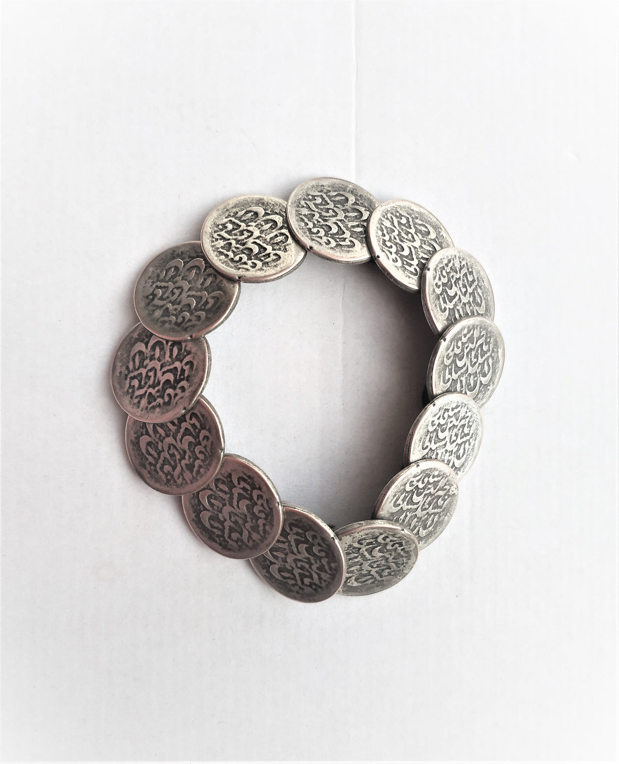 Handmade set of "old coins". Bracelet