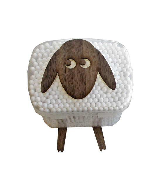 Lamb - A wall mounted box containing cotton buds. Funny Wall Decal - GLEZANT designer goods store.
