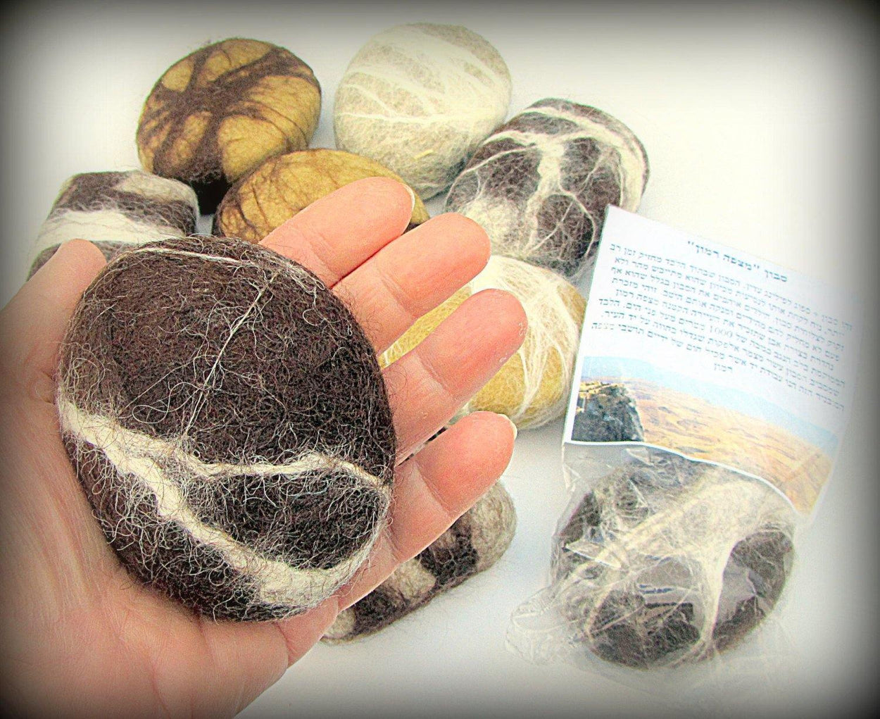 Felted Soap Unique souvenir in the form of a stone - GLEZANT designer goods store.