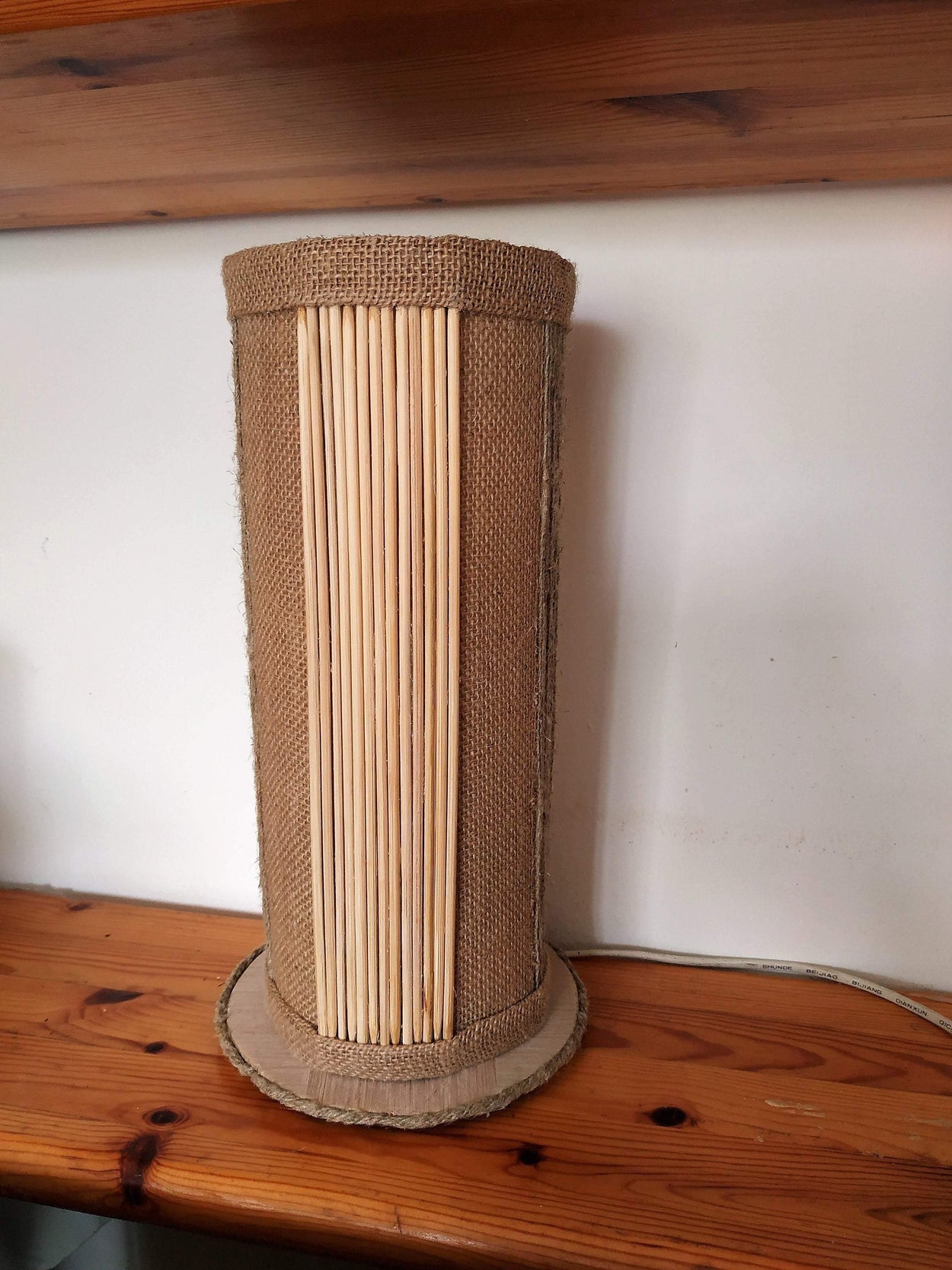 Exclusive Table lamp for bedroom in eco-style/country style - GLEZANT designer goods store.