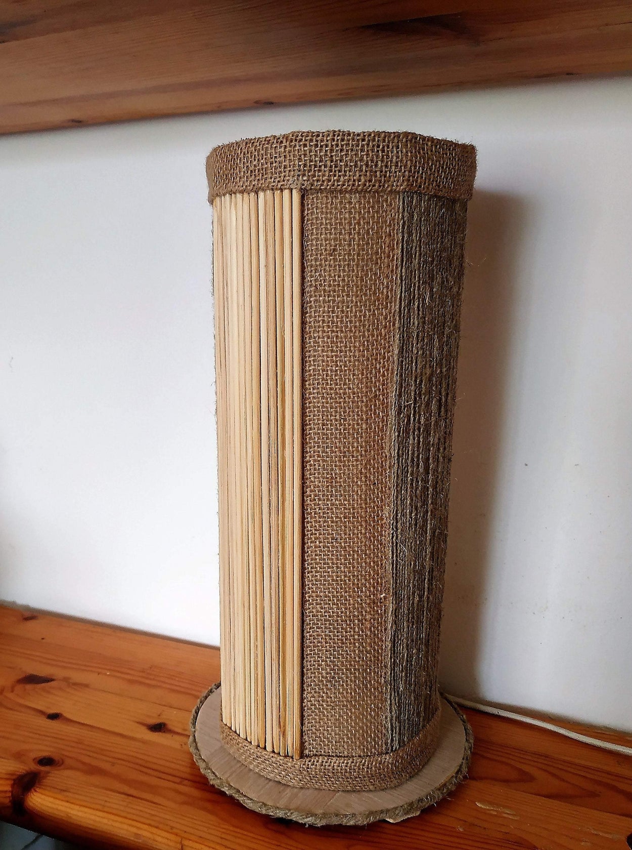 Exclusive Table lamp for bedroom in eco-style/country style - GLEZANT designer goods store. 