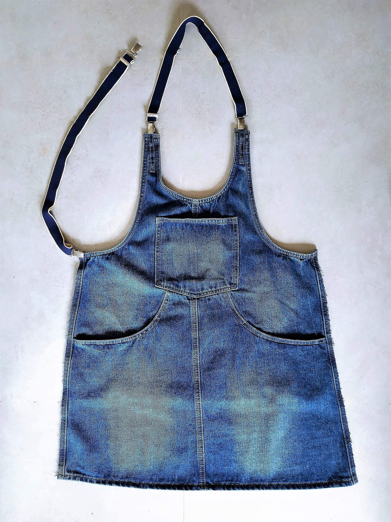 Universal Denim Aprons. Unisex gift. Barbecue/ Garden/Kitchen Apron - GLEZANT designer goods store.