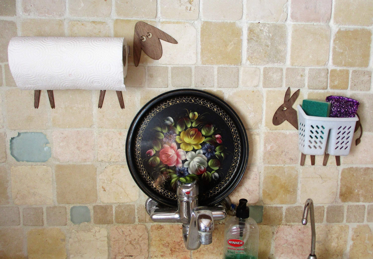 Fun Wall Holder/Sticker for sponge/toothbrush/pencils/makeup brushes - GLEZANT designer goods store.