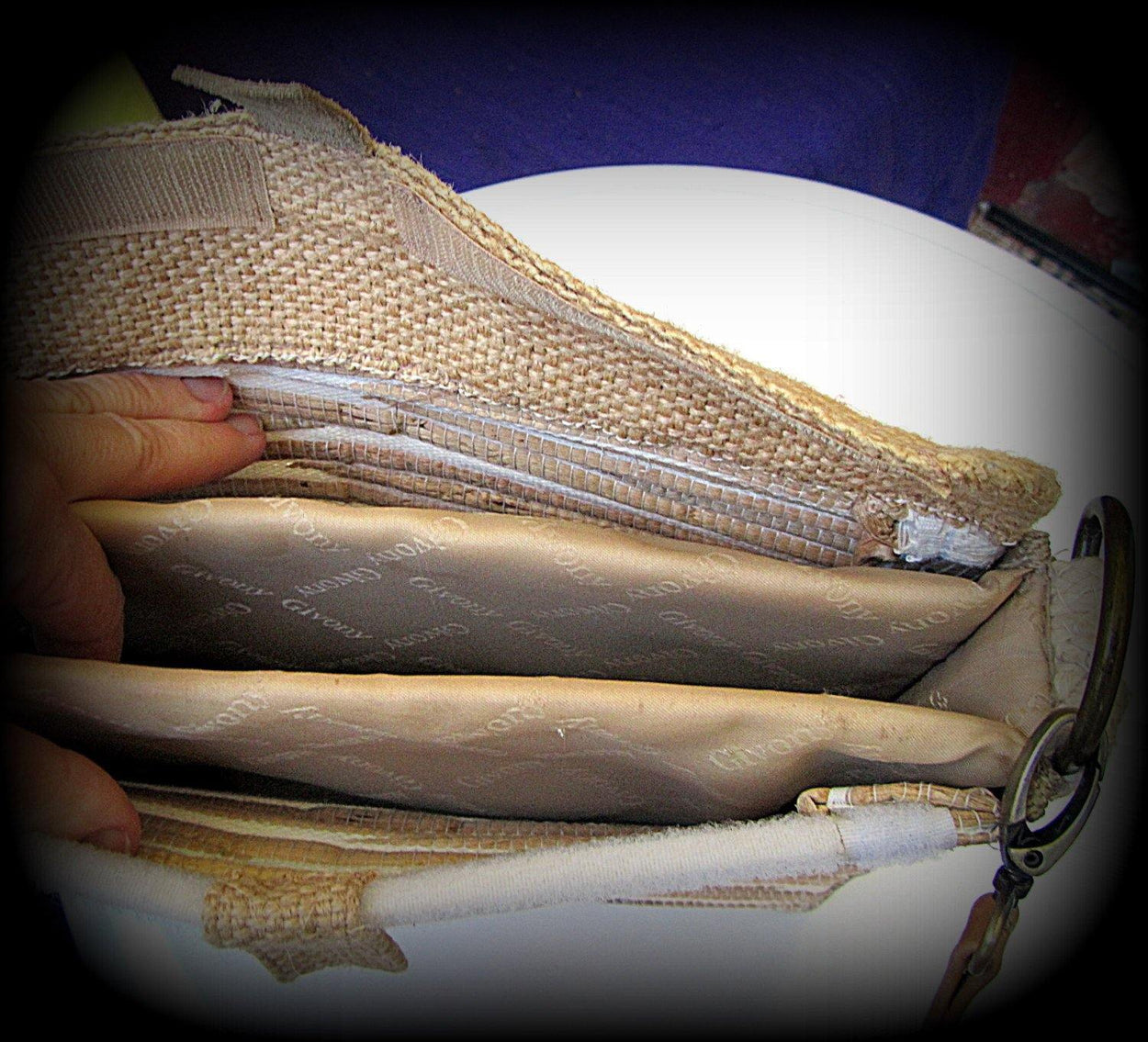 Women's summer folder bag made of natural materials handmade - GLEZANT designer goods store.