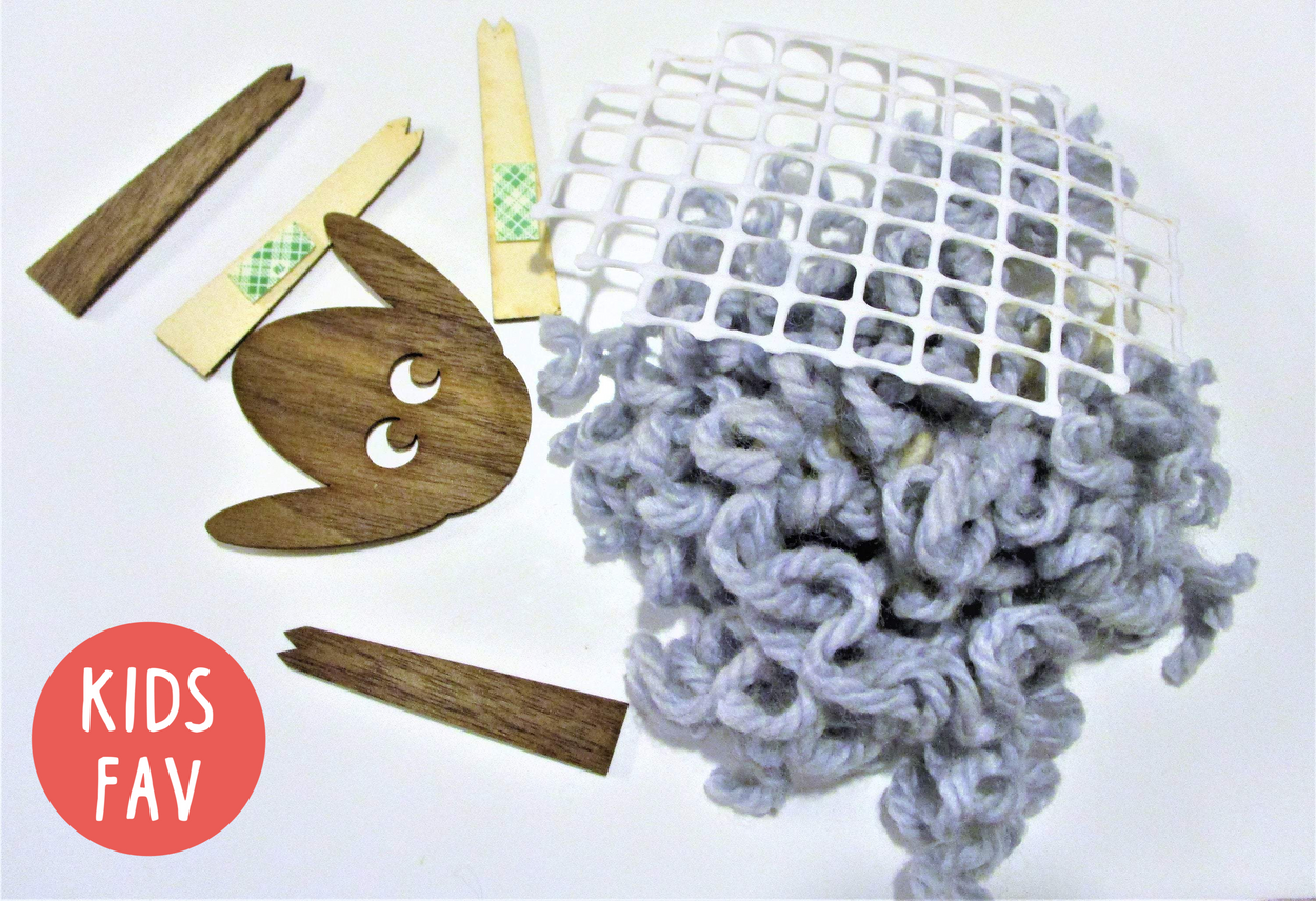 Lamb - Kids needlework Kits/ DIY / educational game for Kids - GLEZANT designer goods store.