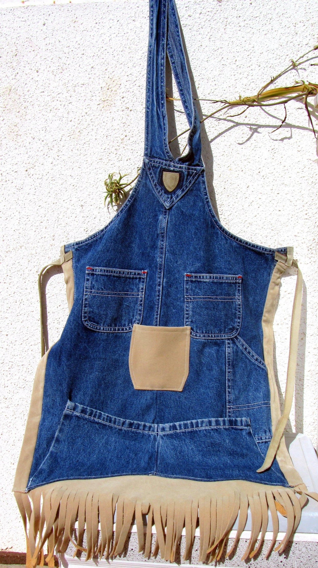 Universal Denim Aprons. Unisex gift. Barbecue/ Garden/Kitchen Apron - GLEZANT designer goods store. 