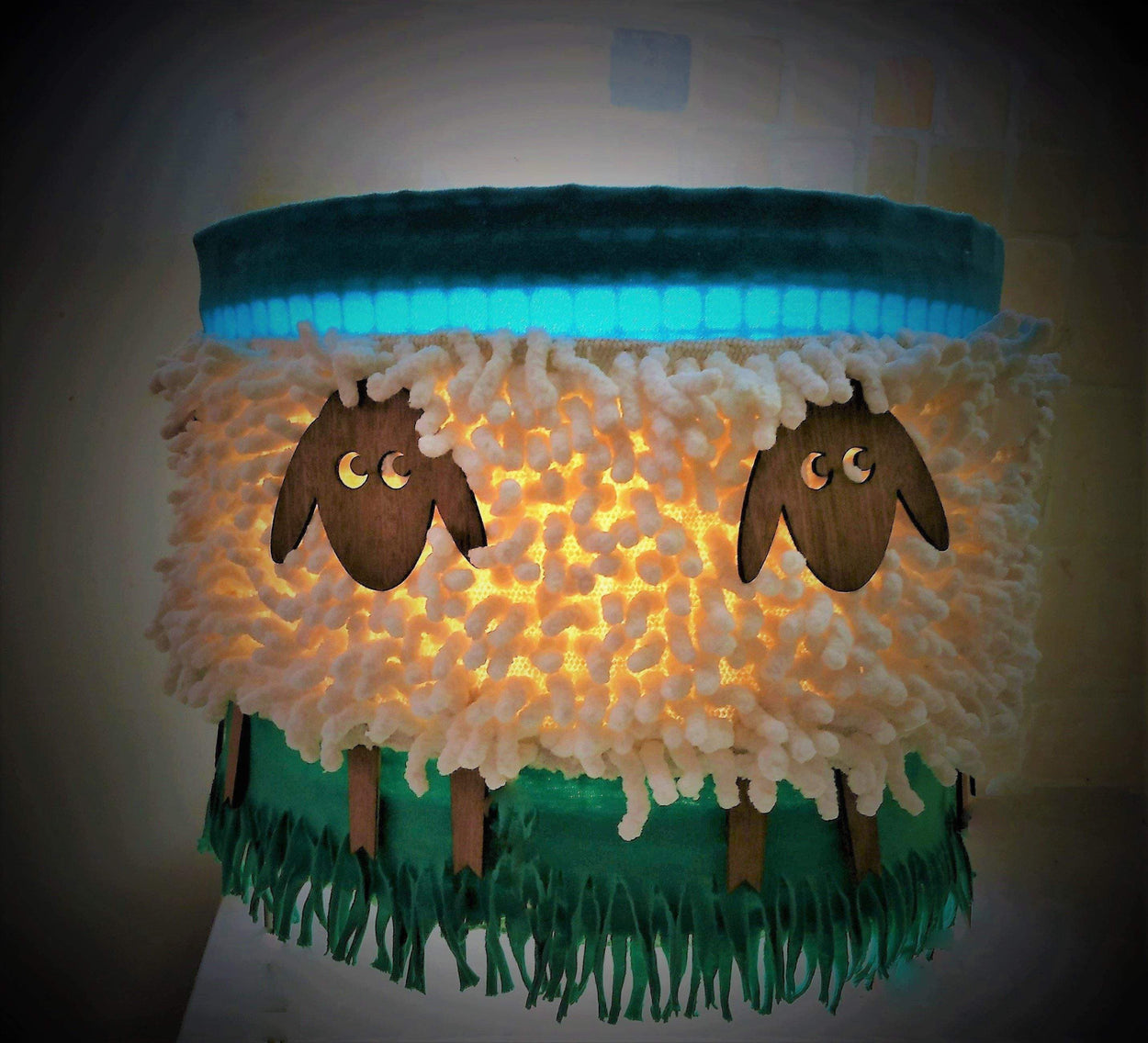 A set of lampshade and  nightlight for nursery