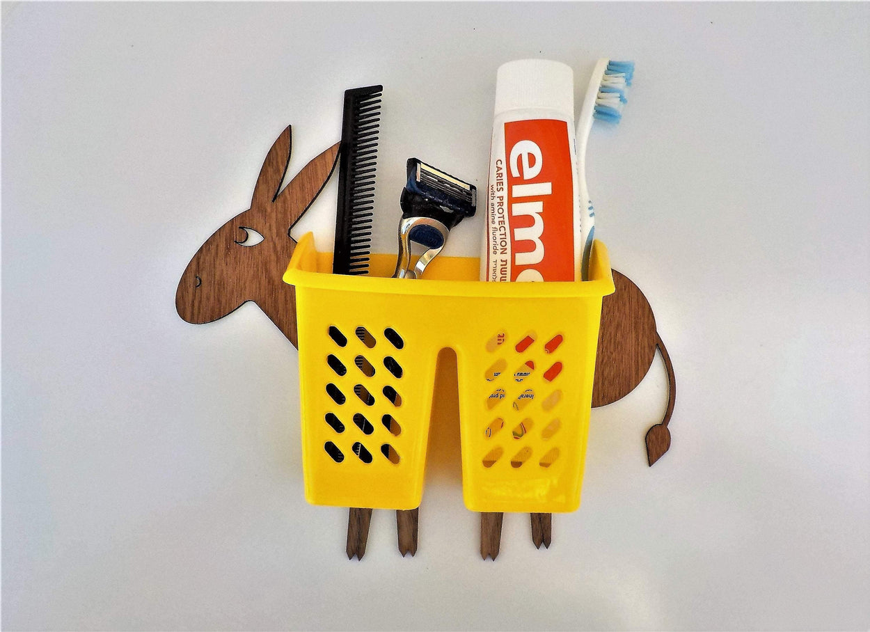 Fun Wall Holder/Sticker for sponge/toothbrush/pencils/makeup brushes - GLEZANT designer goods store. 