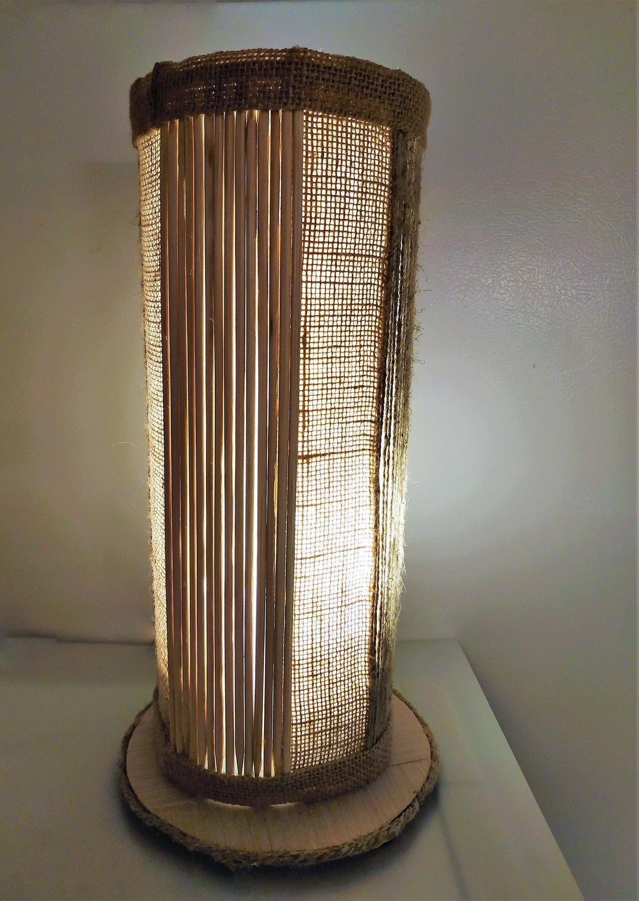 Exclusive Table lamp for bedroom in eco-style/country style - GLEZANT designer goods store. 