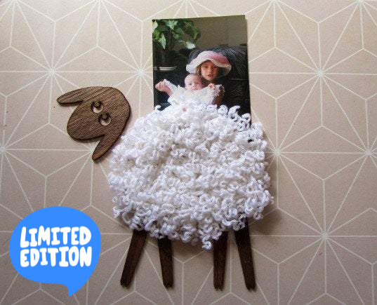 Funny Wall Decal Lamb  - Holder for photos and notes - GLEZANT designer goods store. 